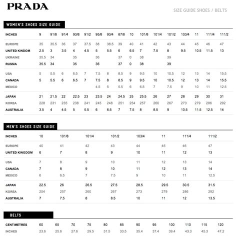 prada size guide|prada women's clothing size chart.